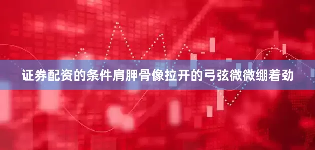 证券配资的条件肩胛骨像拉开的弓弦微微绷着劲