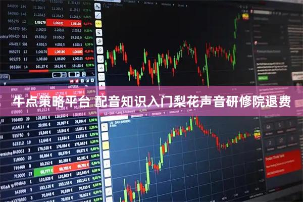 牛点策略平台 配音知识入门梨花声音研修院退费